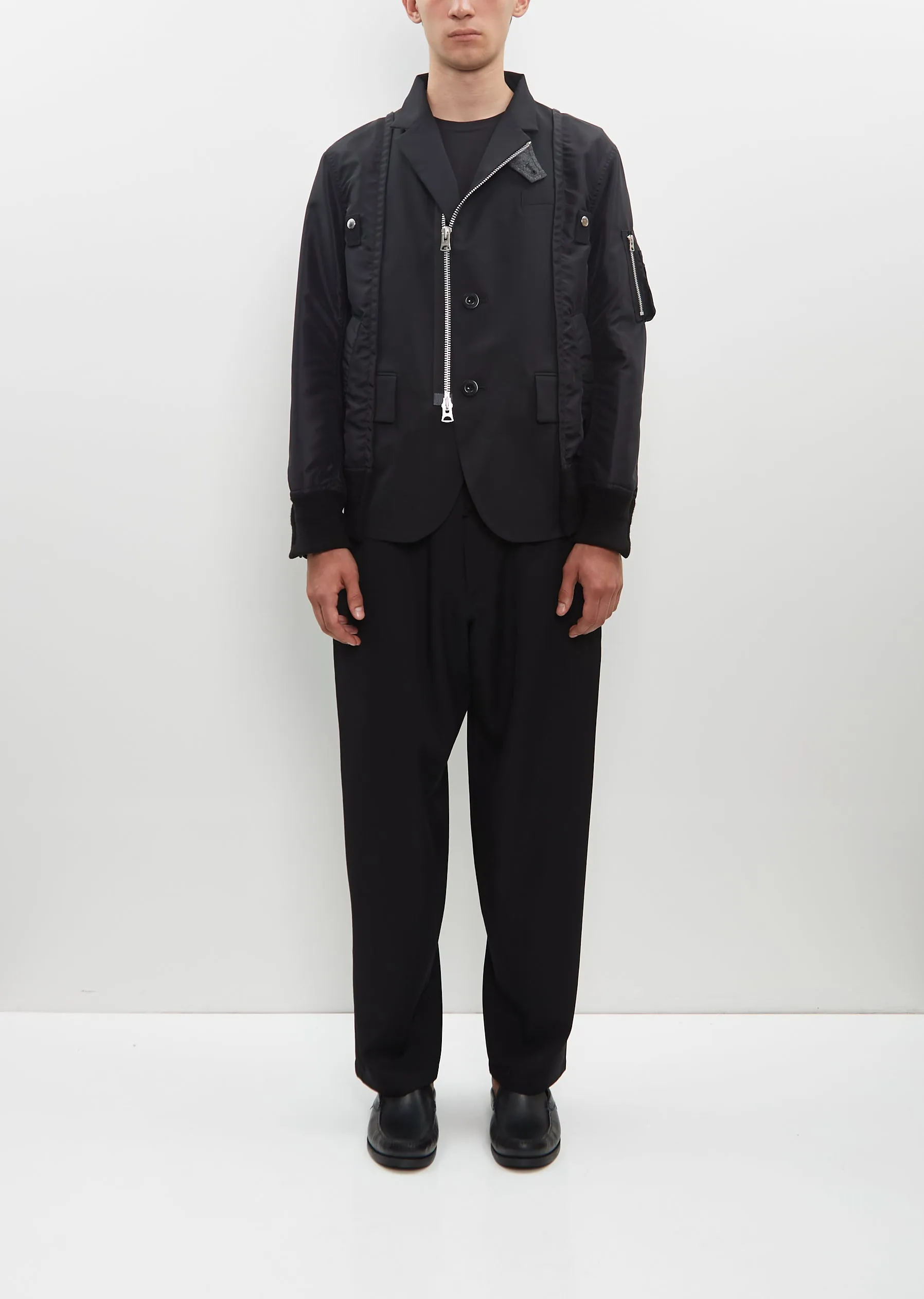 Suiting x Nylon Twill Jacket sold by La Garconne product image thumbnail 5