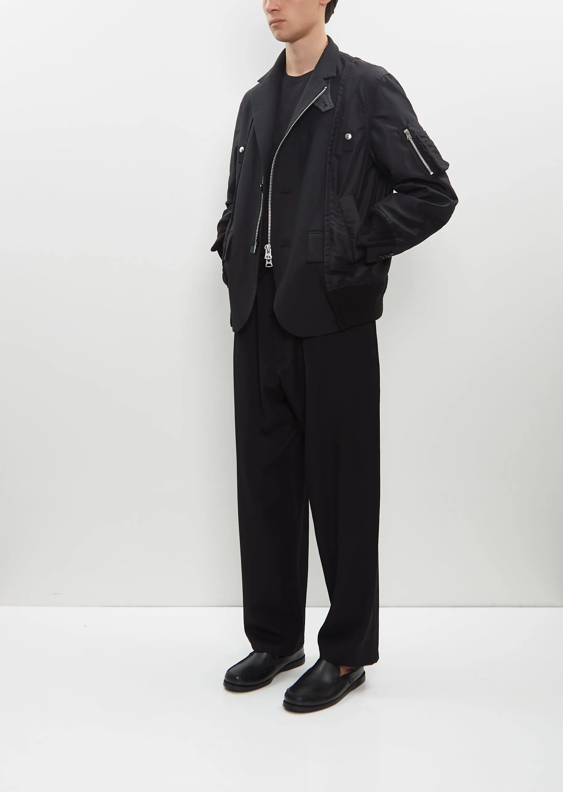 Suiting x Nylon Twill Jacket sold by La Garconne product image thumbnail 4