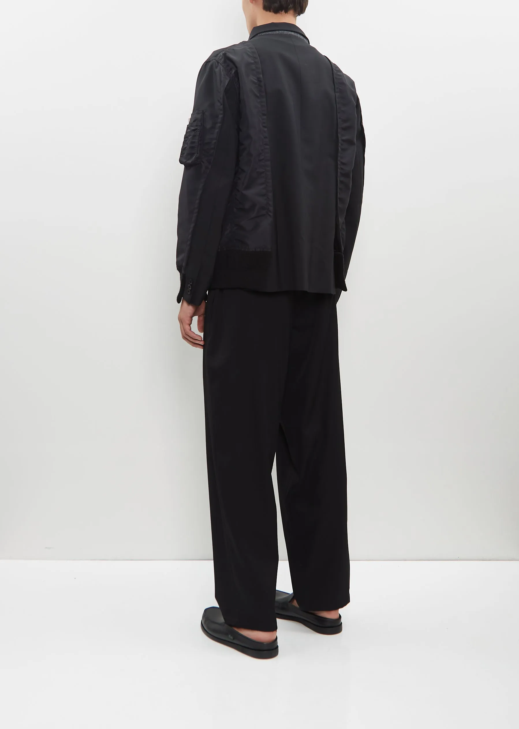 Suiting x Nylon Twill Jacket sold by La Garconne product image thumbnail 3