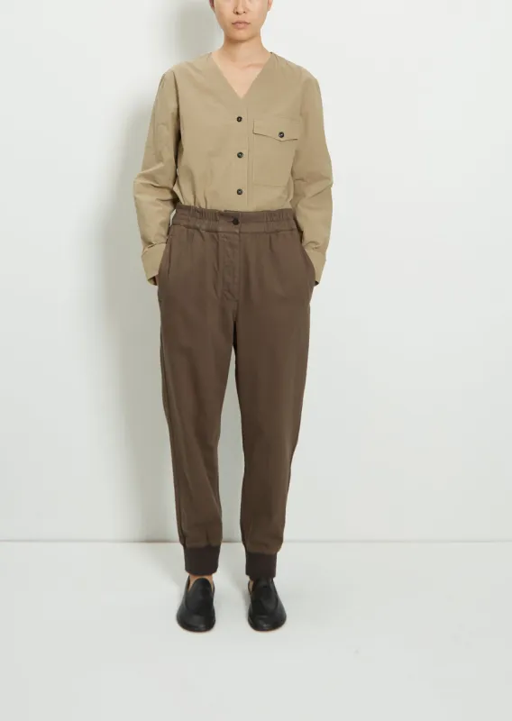 Cotton Rib Hem Sports Trousers sold by La Garconne