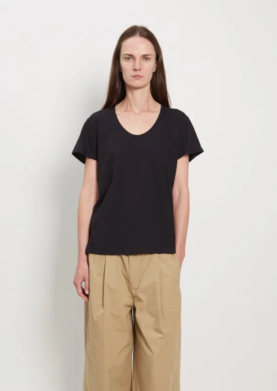 Scoop Neck Tee sold by La Garconne