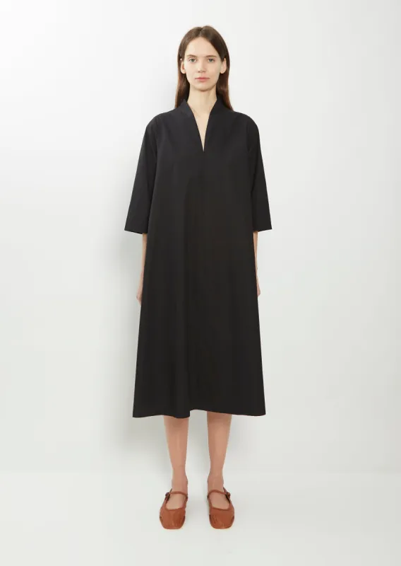 Elba Cotton Dress — Black sold by La Garconne