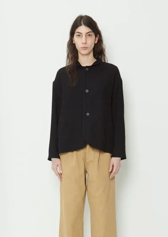 Convertible Collar Wool Jacket sold by La Garconne