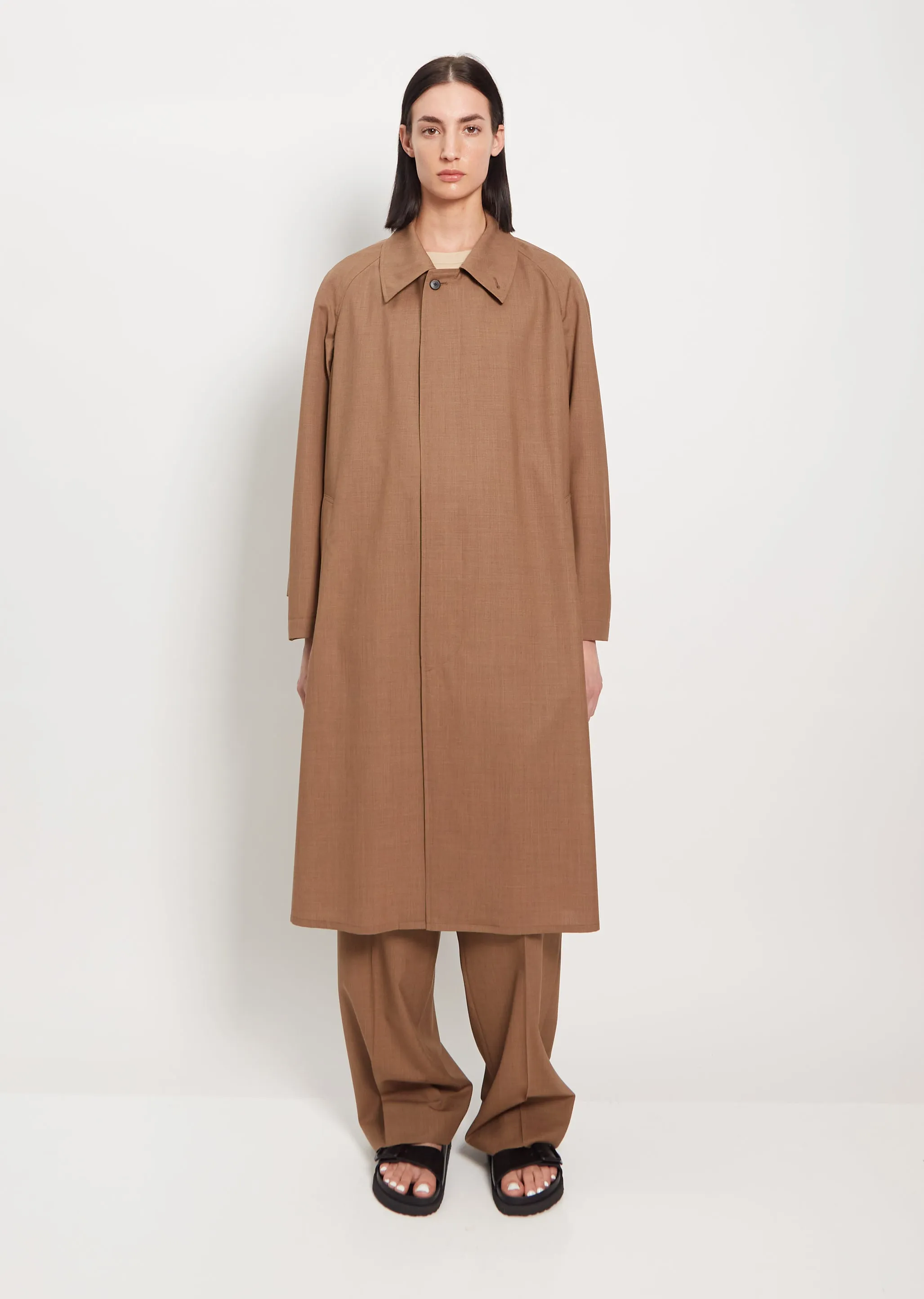 Wool Soutien Collar Coat sold by La Garconne