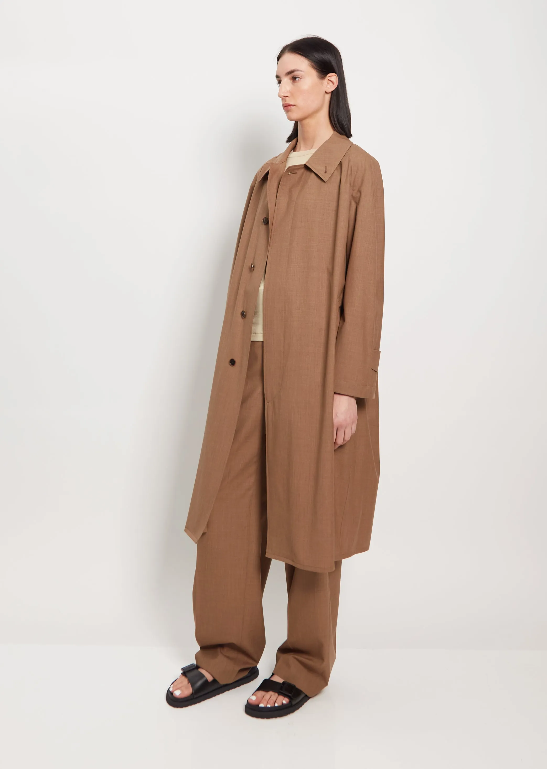 Wool Soutien Collar Coat sold by La Garconne product image thumbnail 4