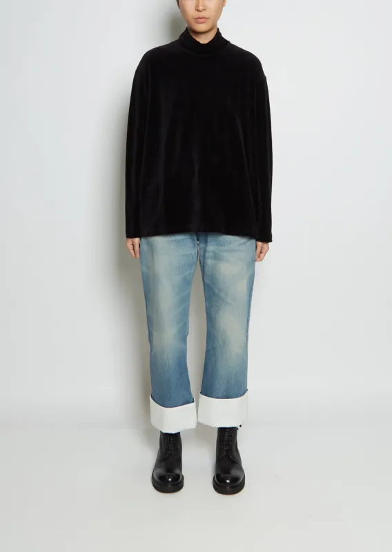 Velvet Long Sleeve Top made by Junya Watanabe