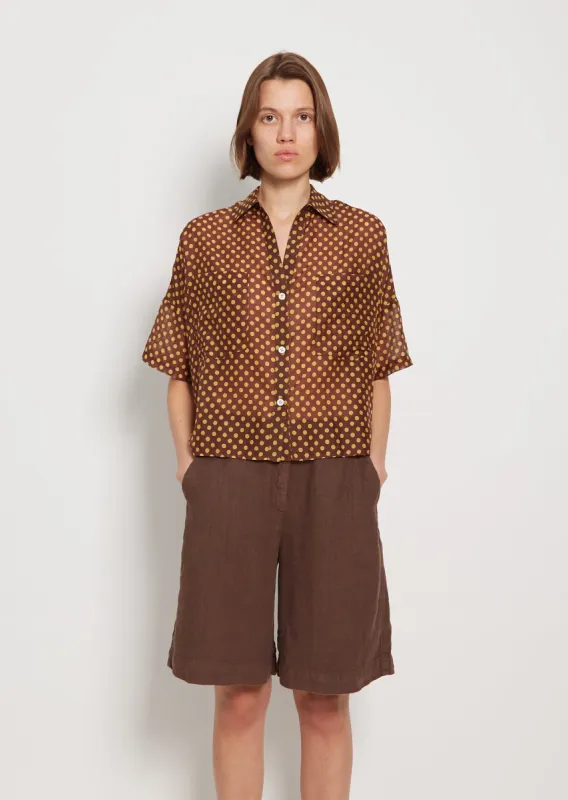 Ceci Cotton Silk Top sold by La Garconne