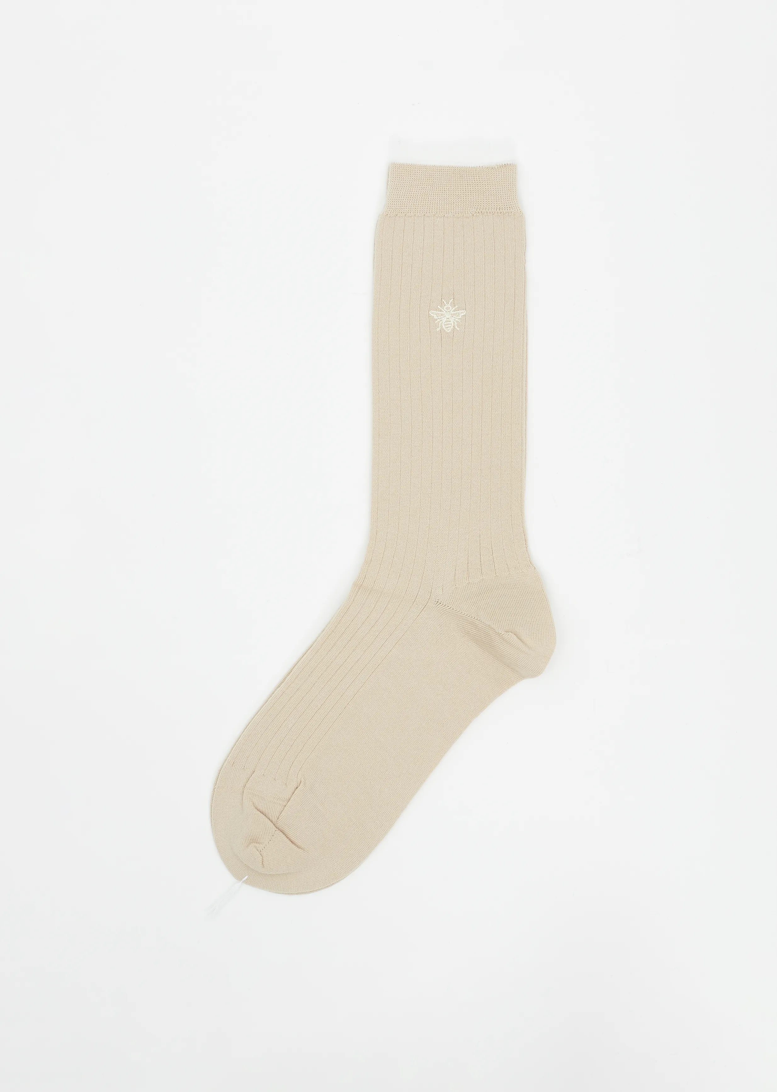 Super Merino + Bee Socks — Ivory sold by La Garconne