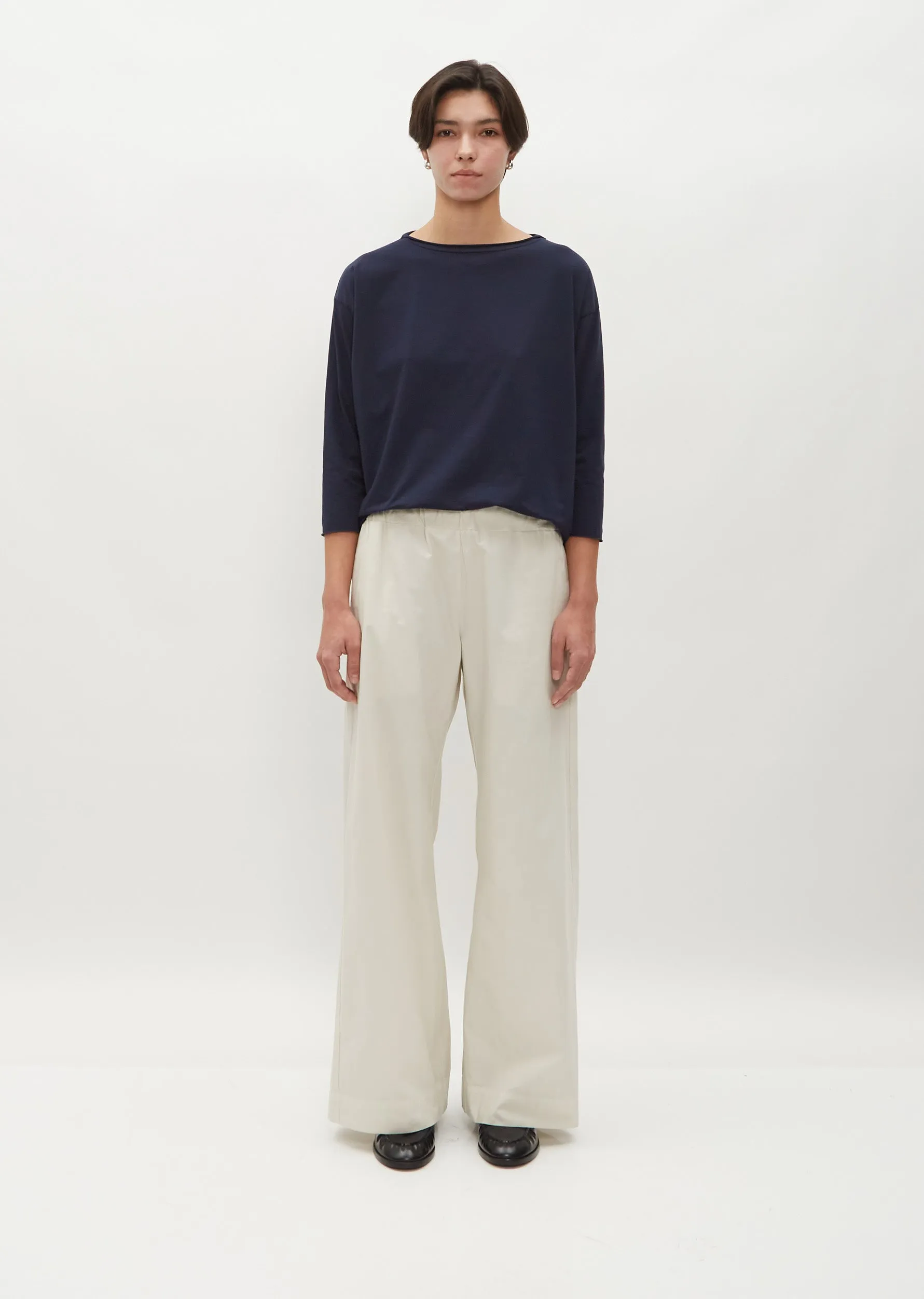 Cotton Poplin Diana Pants — Mastice sold by La Garconne product image thumbnail 2