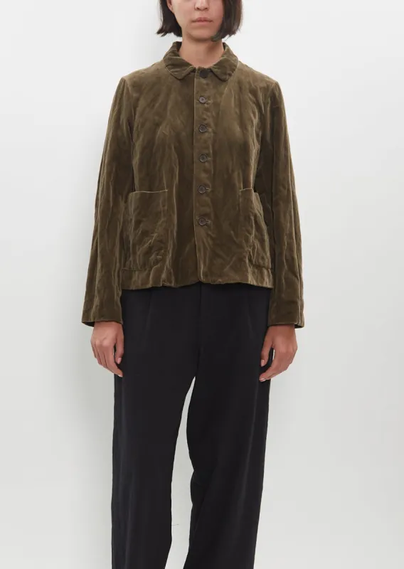 Stainless Yarn Velvet Jacket sold by La Garconne