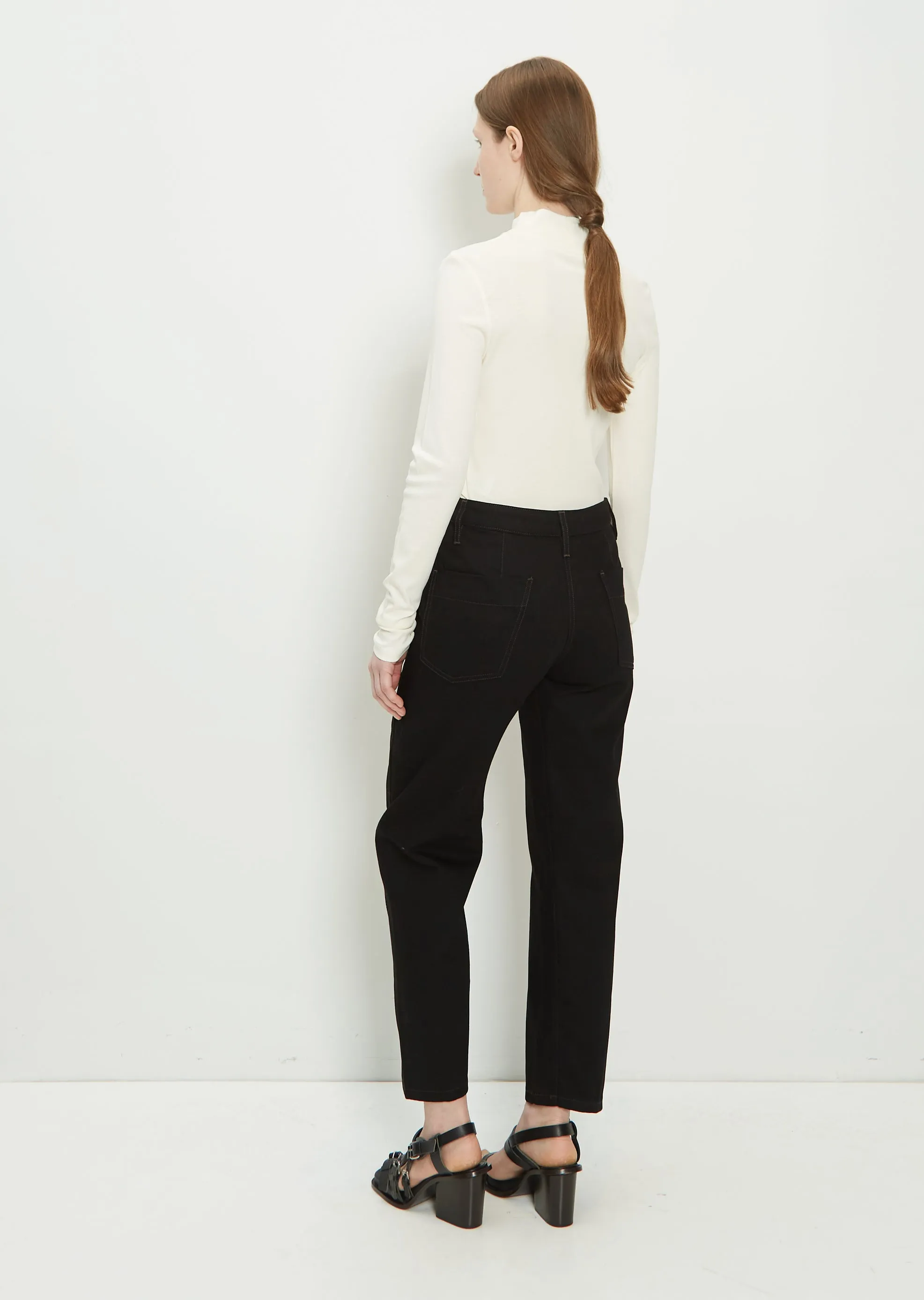 Denim Twisted Pant — Black sold by La Garconne product image thumbnail 3