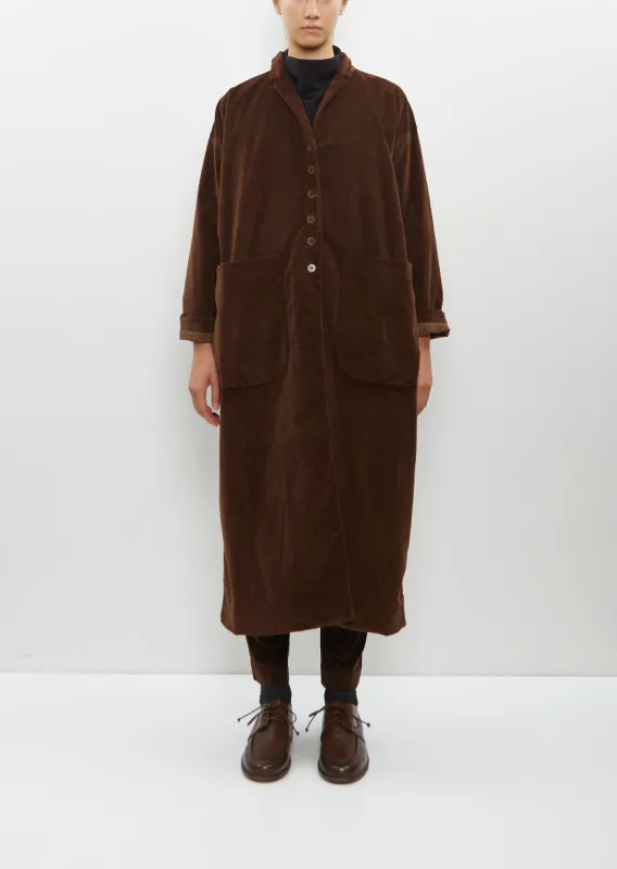 Velvet Long Coat sold by La Garconne