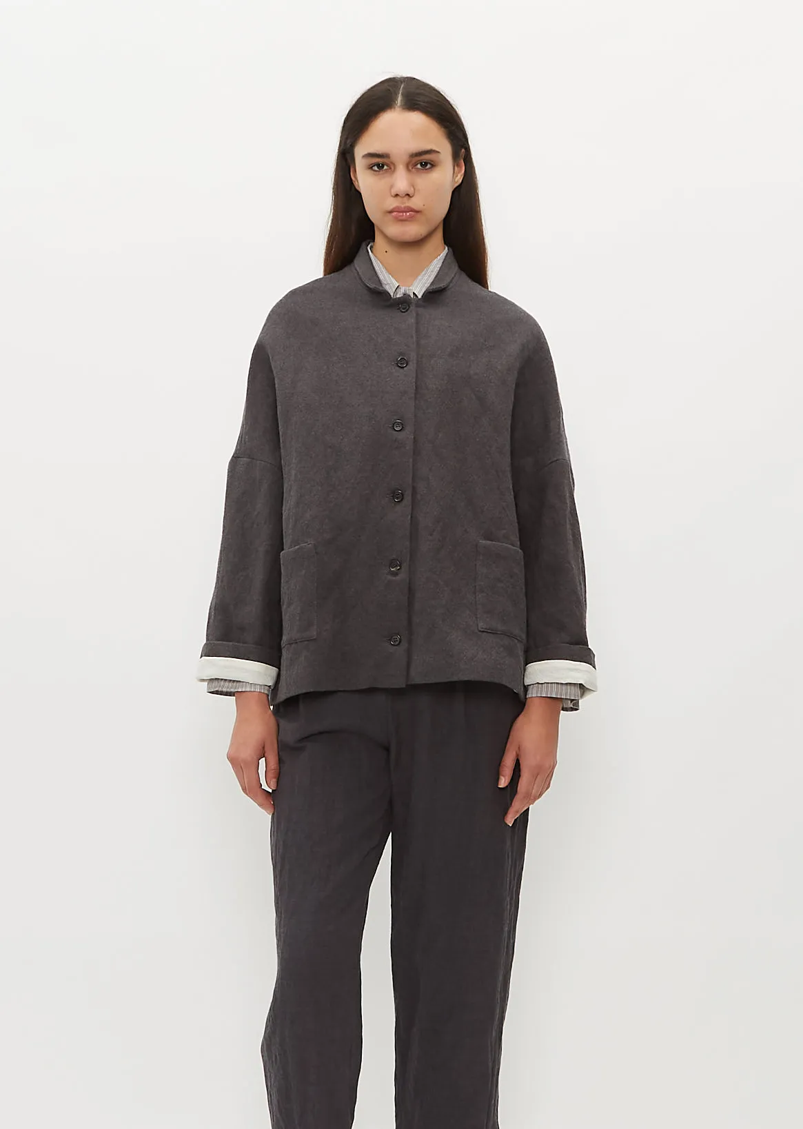 Stand Collar Jacket sold by La Garconne