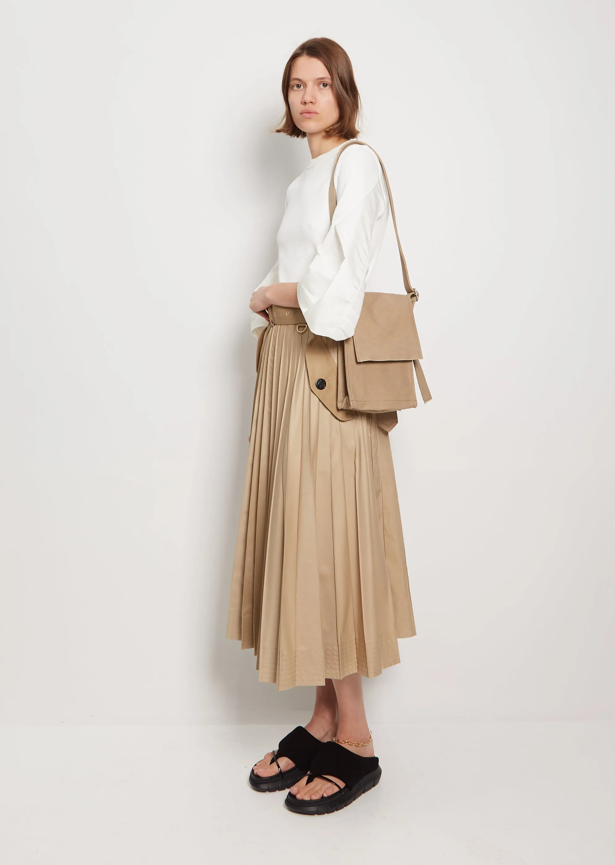 Small Washed Canvas Shoulder Bag sold by La Garconne