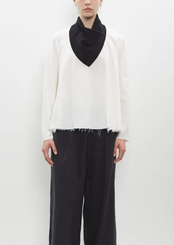 Neck Scarf — Black sold by La Garconne