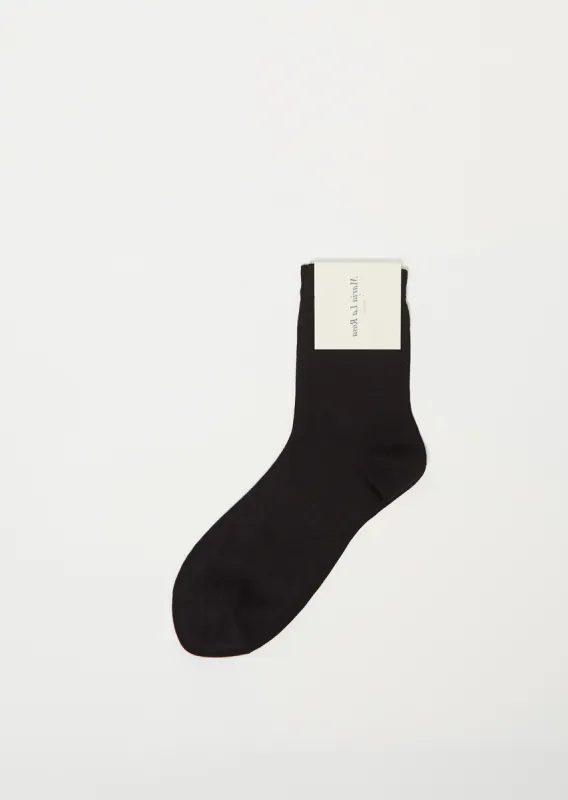 One Ankle Socks — Nero sold by La Garconne