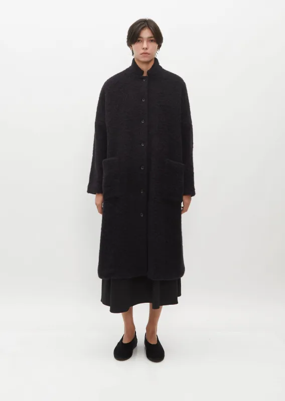 Long Alpaca and Wool Coat sold by La Garconne