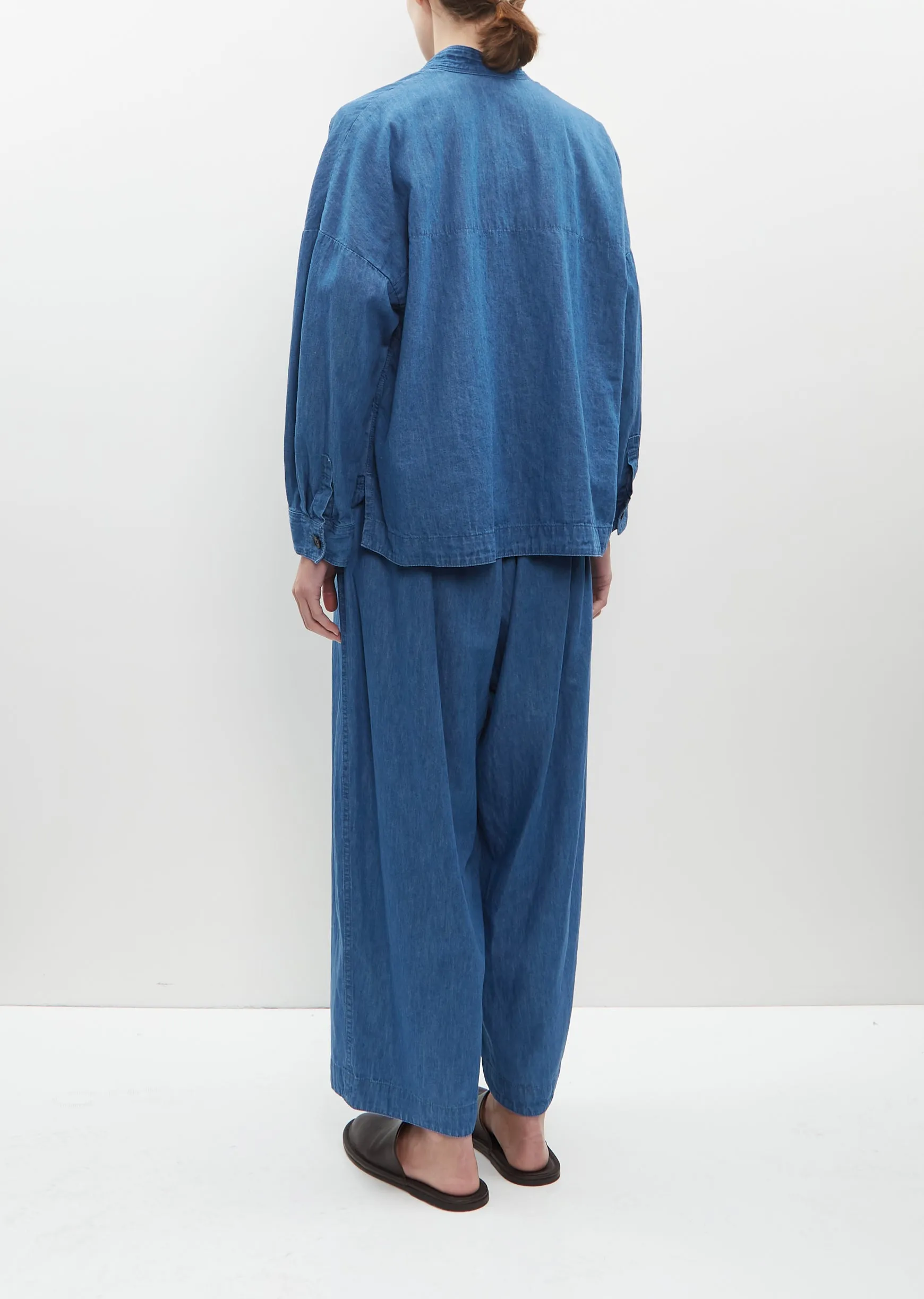 Cotton-Linen Denim Jacket sold by La Garconne product image thumbnail 3