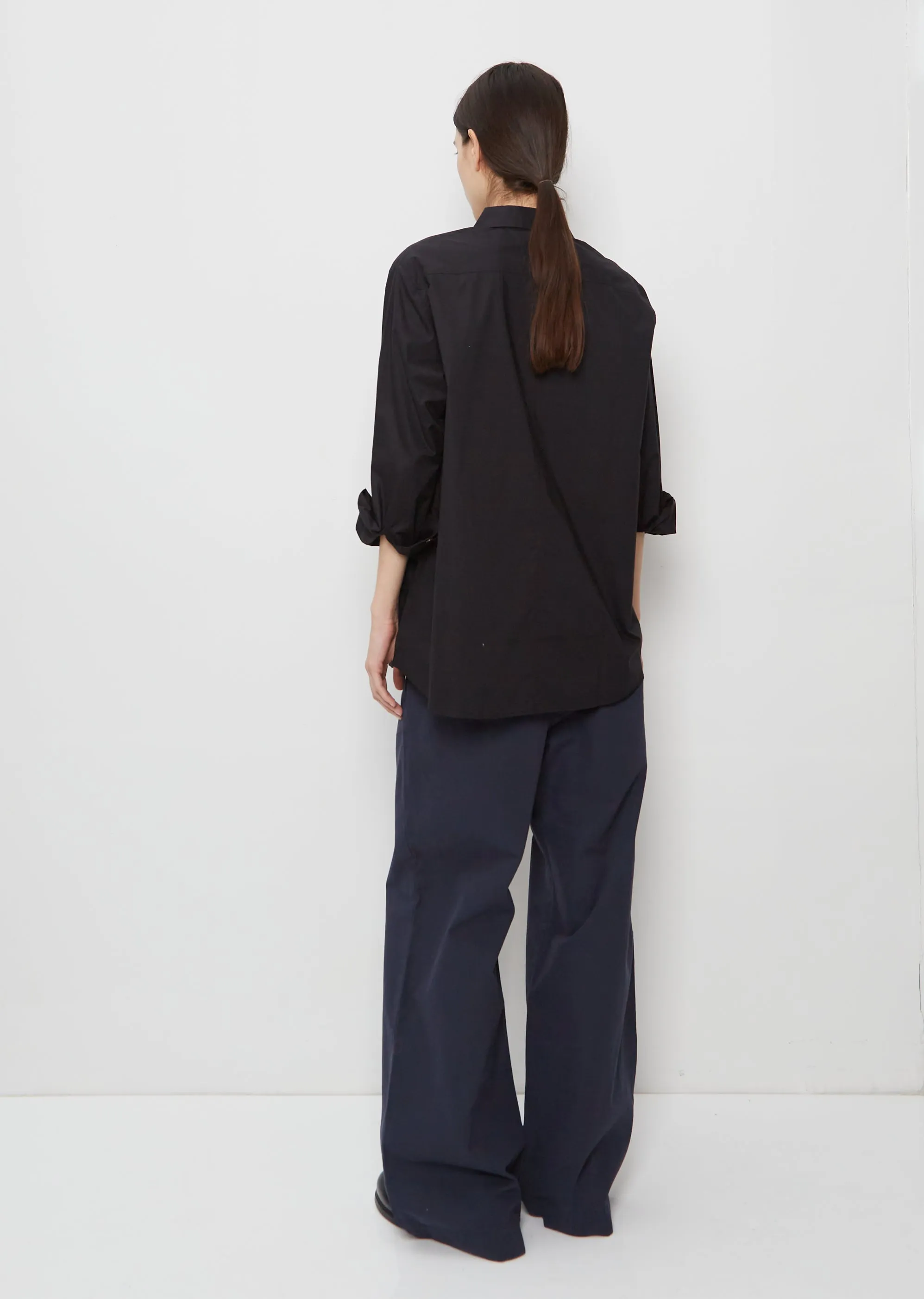 Elma Edit Cotton Shirt — Black sold by La Garconne product image thumbnail 4