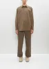 Washed Finx Twill Shirt — Brown sold by La Garconne