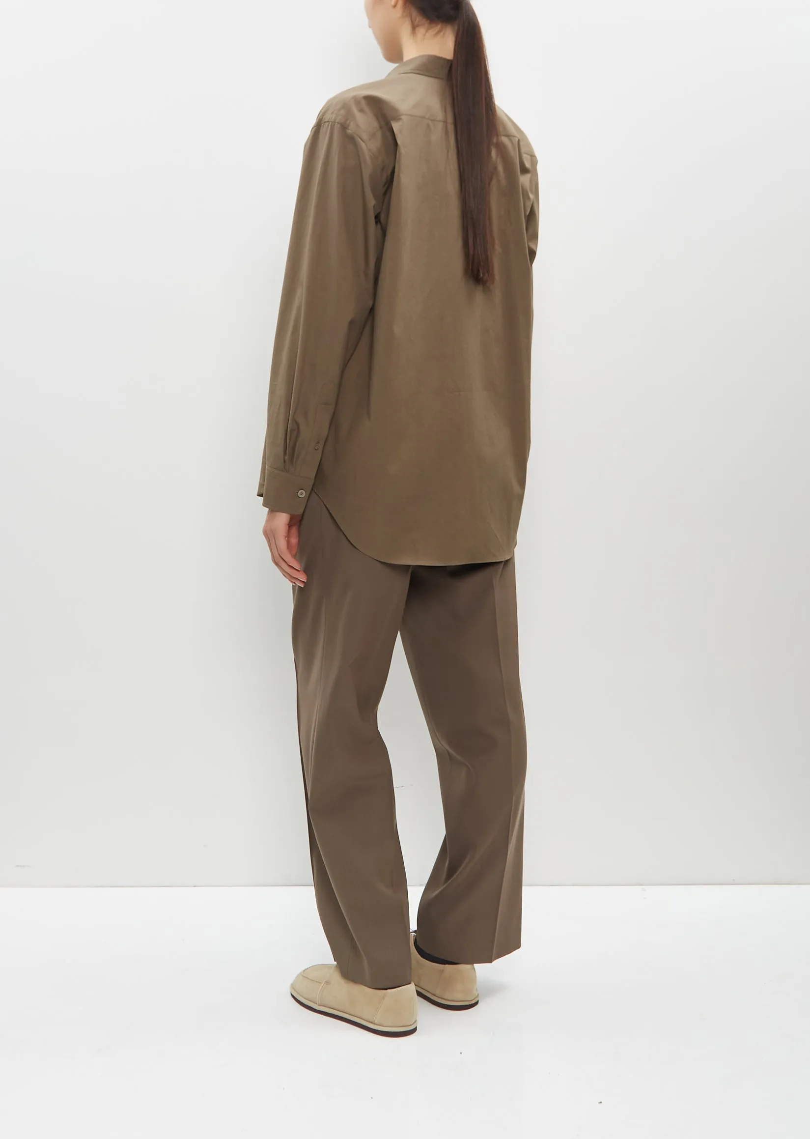 Washed Finx Twill Shirt — Brown sold by La Garconne product image thumbnail 3