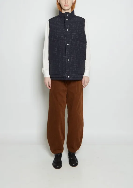 Printed Nylon Down Vest sold by La Garconne