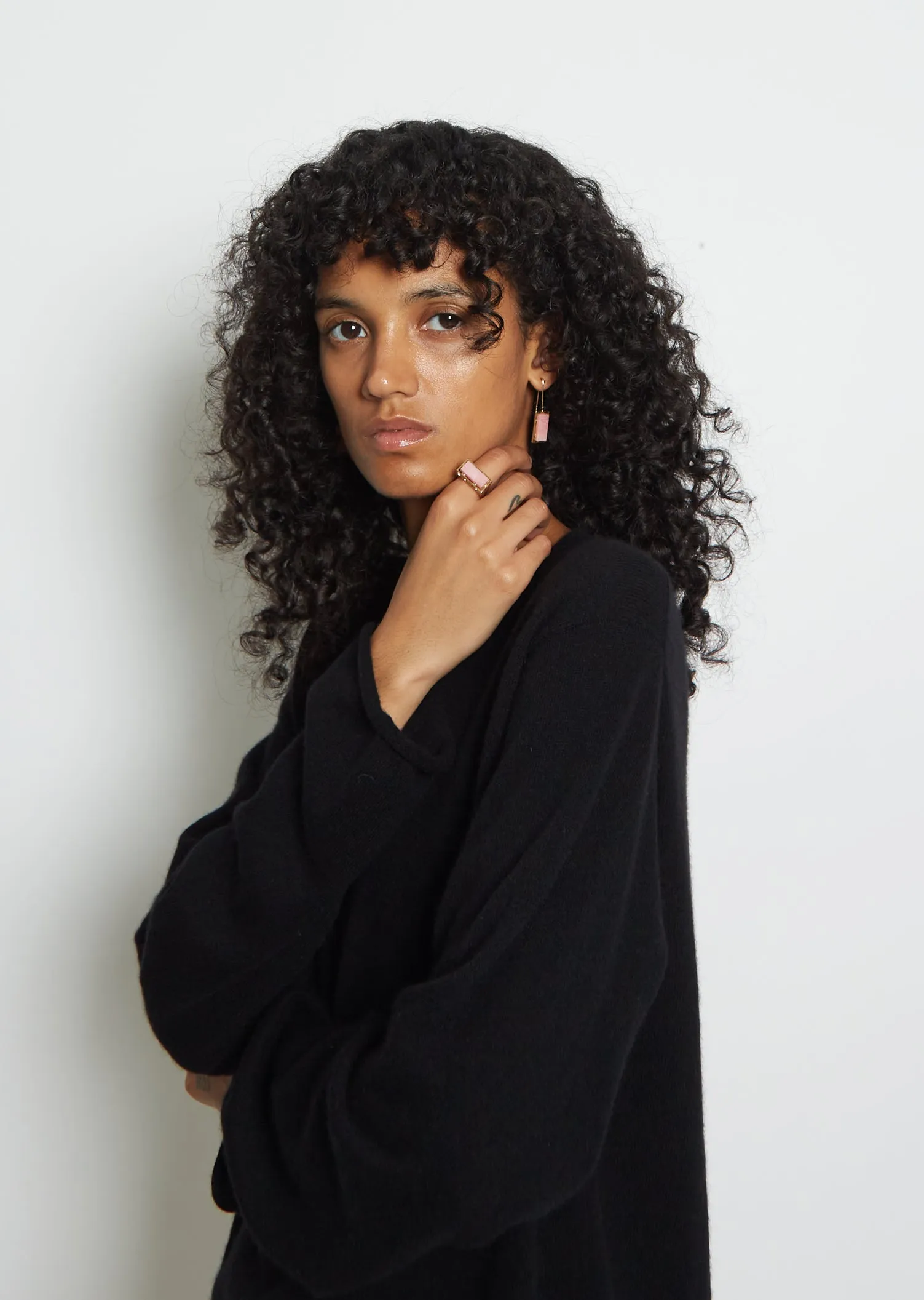 Diaspro Earrings — Pink Opal sold by La Garconne product image thumbnail 3