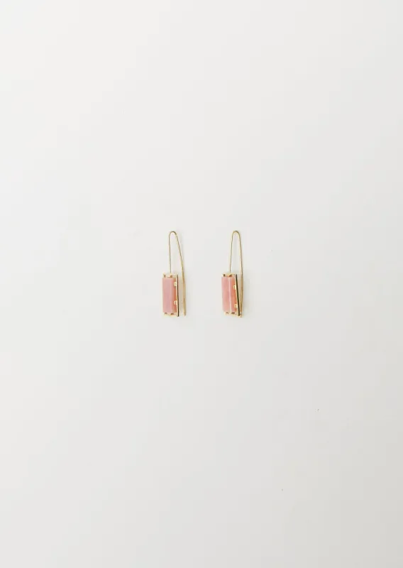 Diaspro Earrings — Pink Opal sold by La Garconne