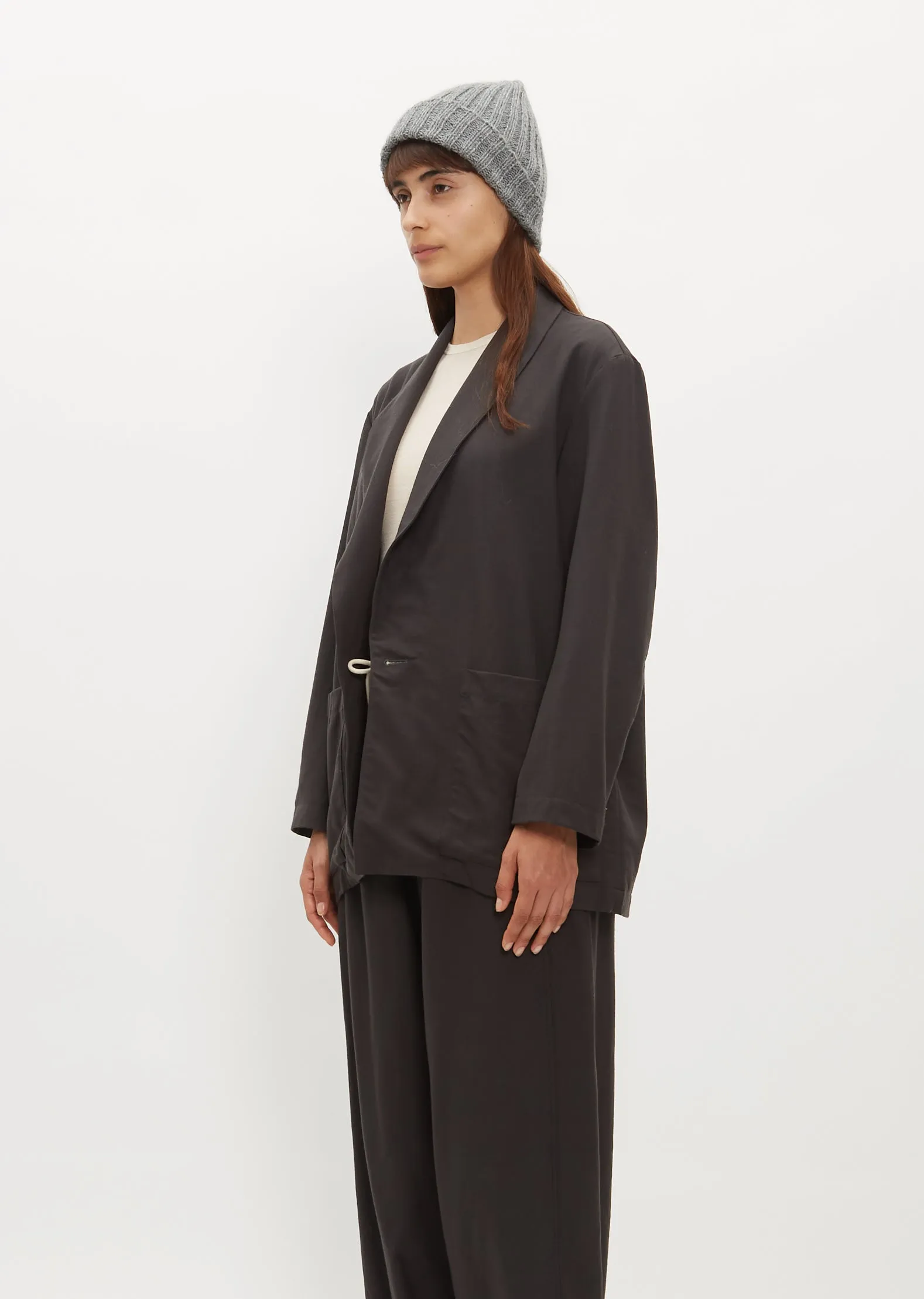 Gyu Alpaca Wool Beanie — Grey sold by La Garconne product image thumbnail 3