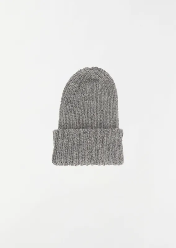 Gyu Alpaca Wool Beanie — Grey sold by La Garconne
