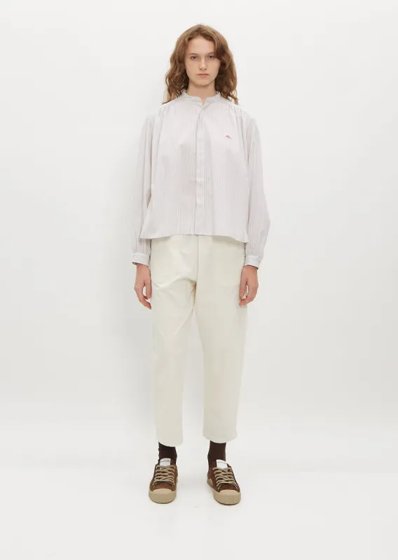 Band Collar Shirt sold by La Garconne