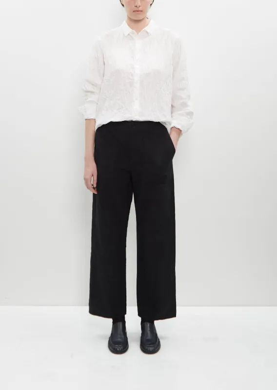 High Thread Count Cotton Linen Baker Pants sold by La Garconne
