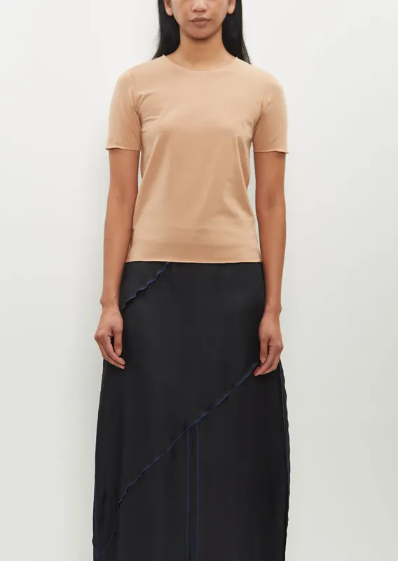 Second Skin Tee — Nude sold by La Garconne