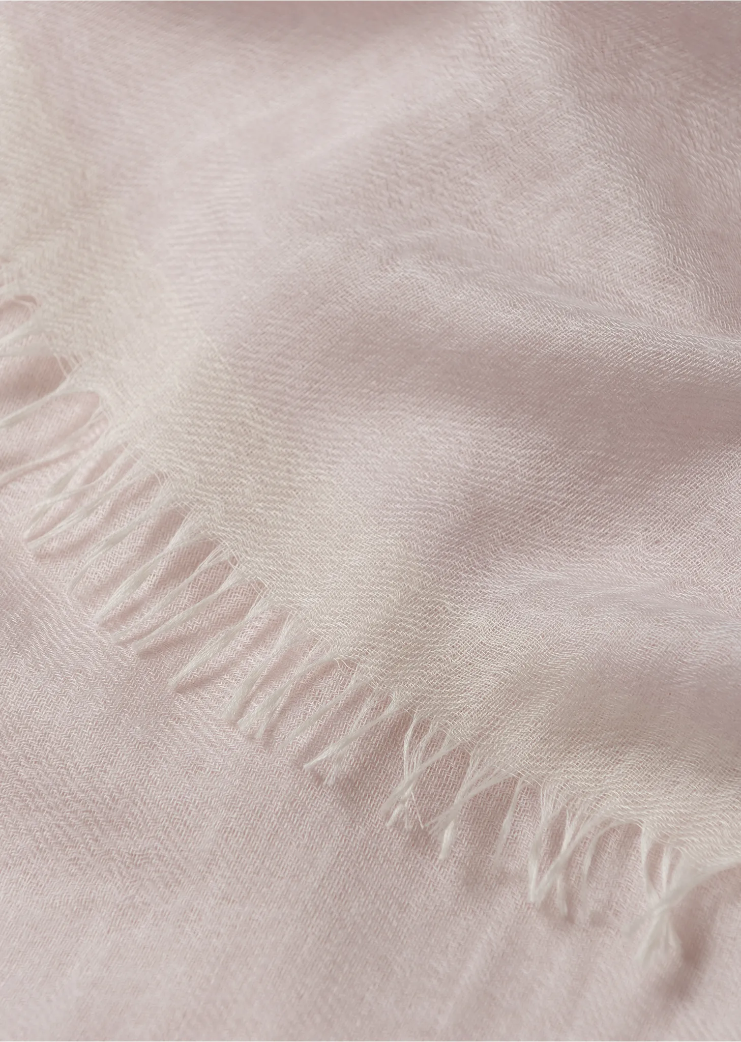 Washed Cashmere Silk Staffa Scarf — Light Pink sold by La Garconne product image thumbnail 4