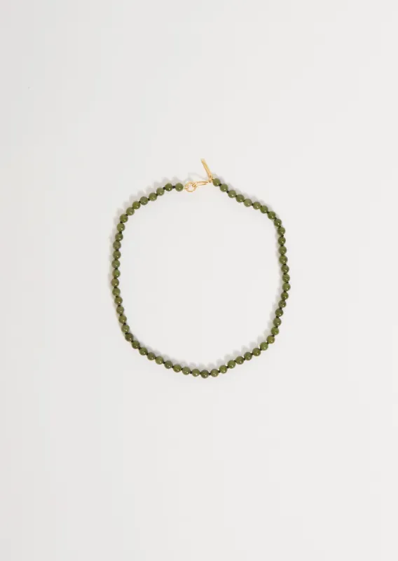Tiny Boule Collar, Jade sold by La Garconne