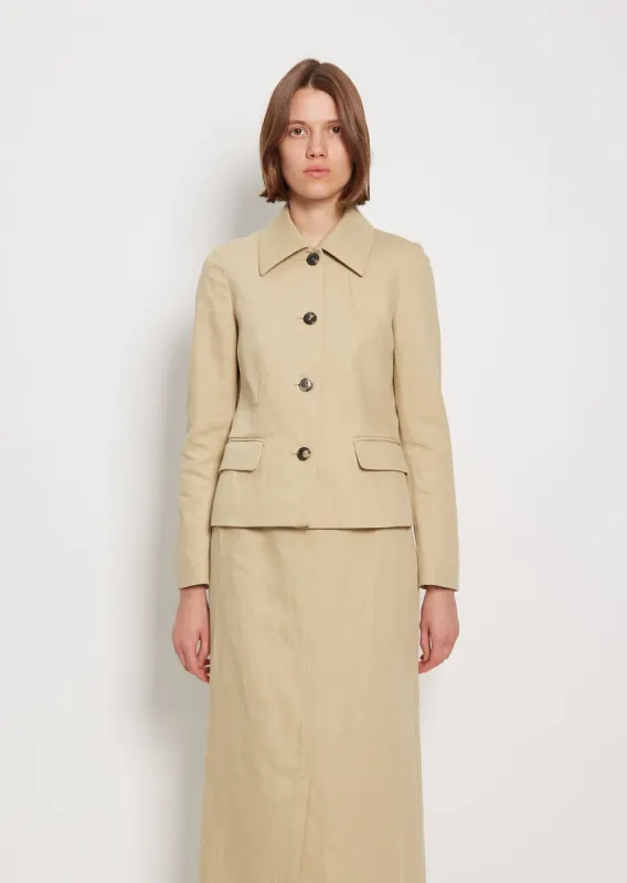 Vetty Cotton Linen Jacket sold by La Garconne