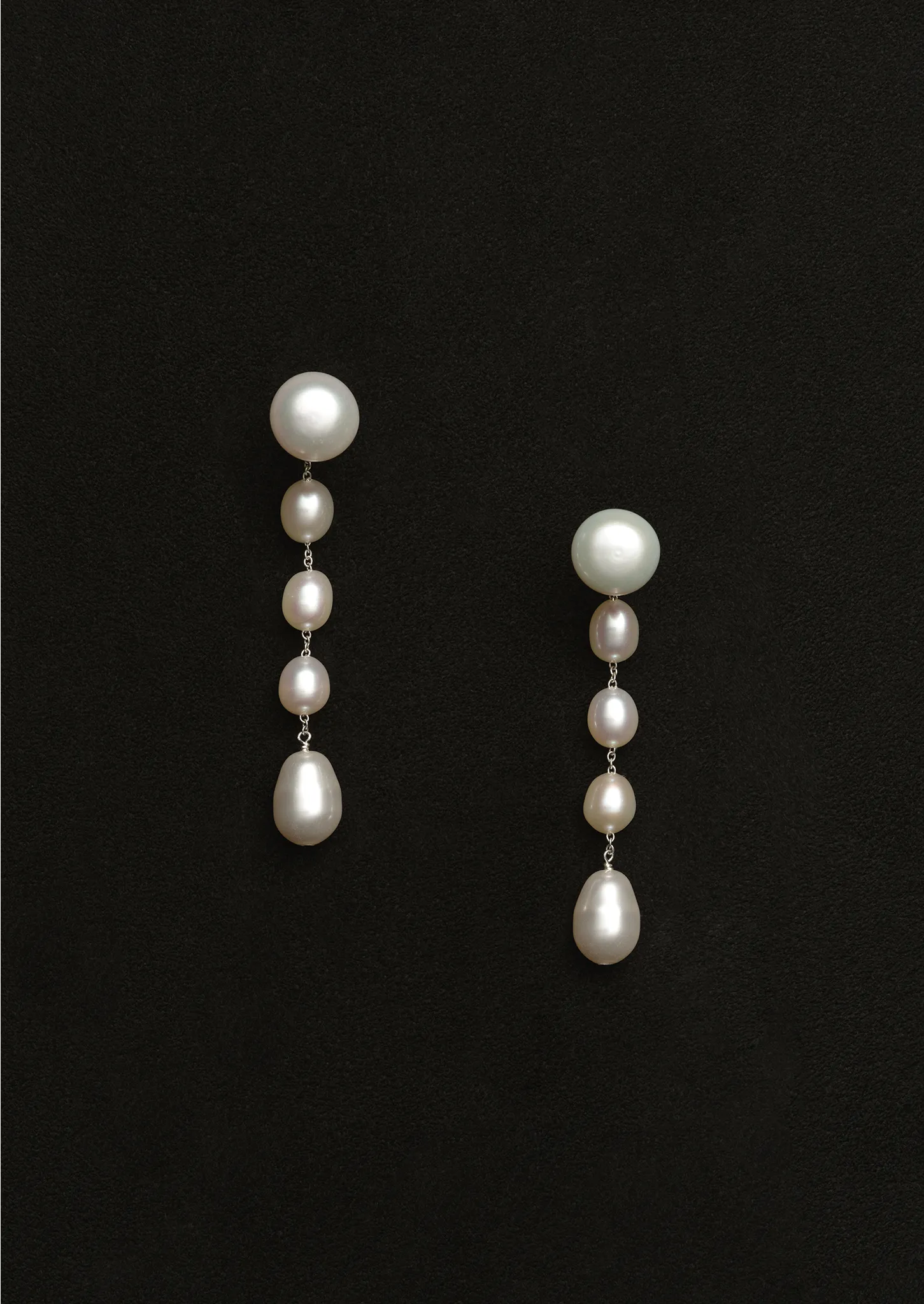Small Passante Earrings — White Pearl sold by La Garconne product image thumbnail 3