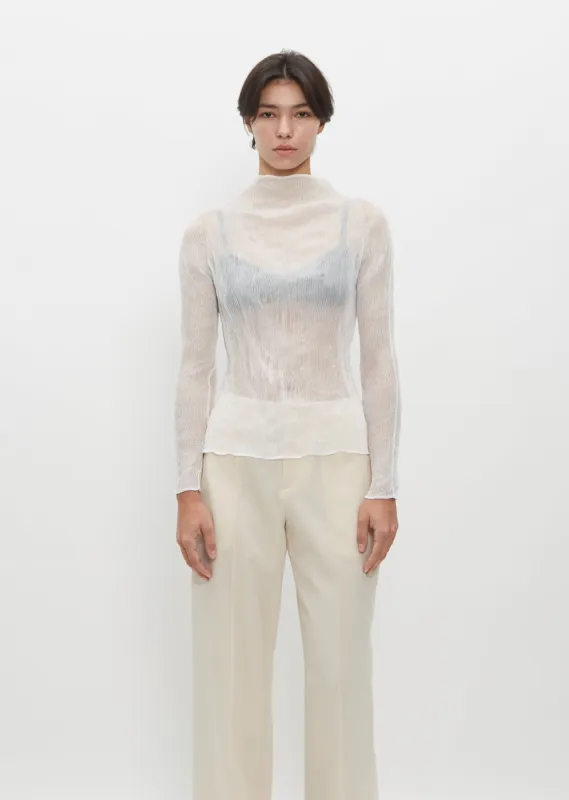 Chiffon Twist Shirt sold by La Garconne
