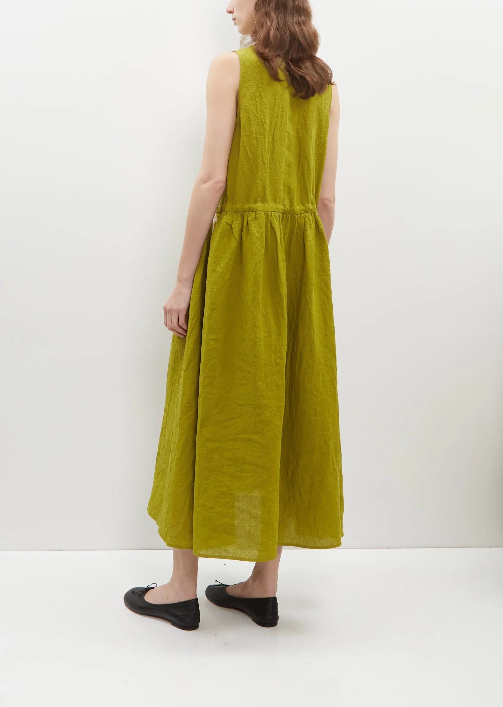 Linen Sleeveless Long Dress sold by La Garconne product image thumbnail 3