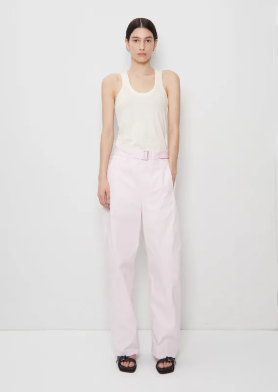 Unisex Light Belted Twisted Cotton Pants sold by La Garconne