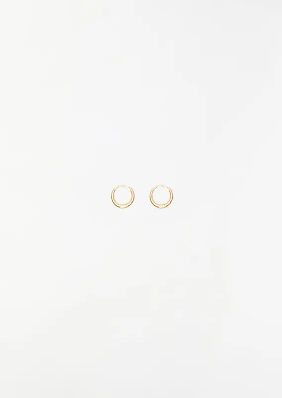 Gold Small Nouveau Hoops sold by La Garconne