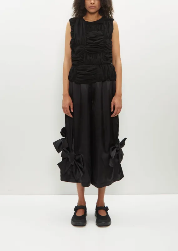 Satin Bow Pants sold by La Garconne