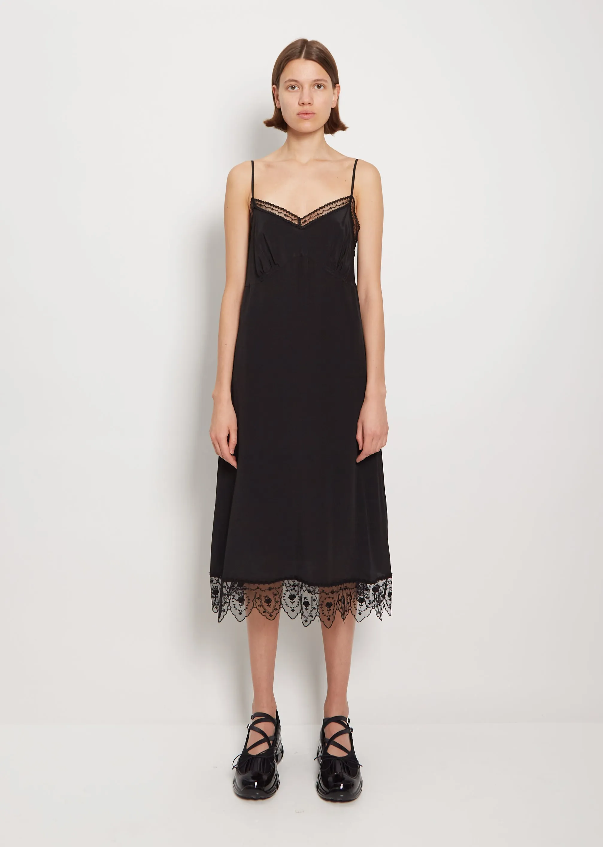 Lace Trim Slip Dress sold by La Garconne
