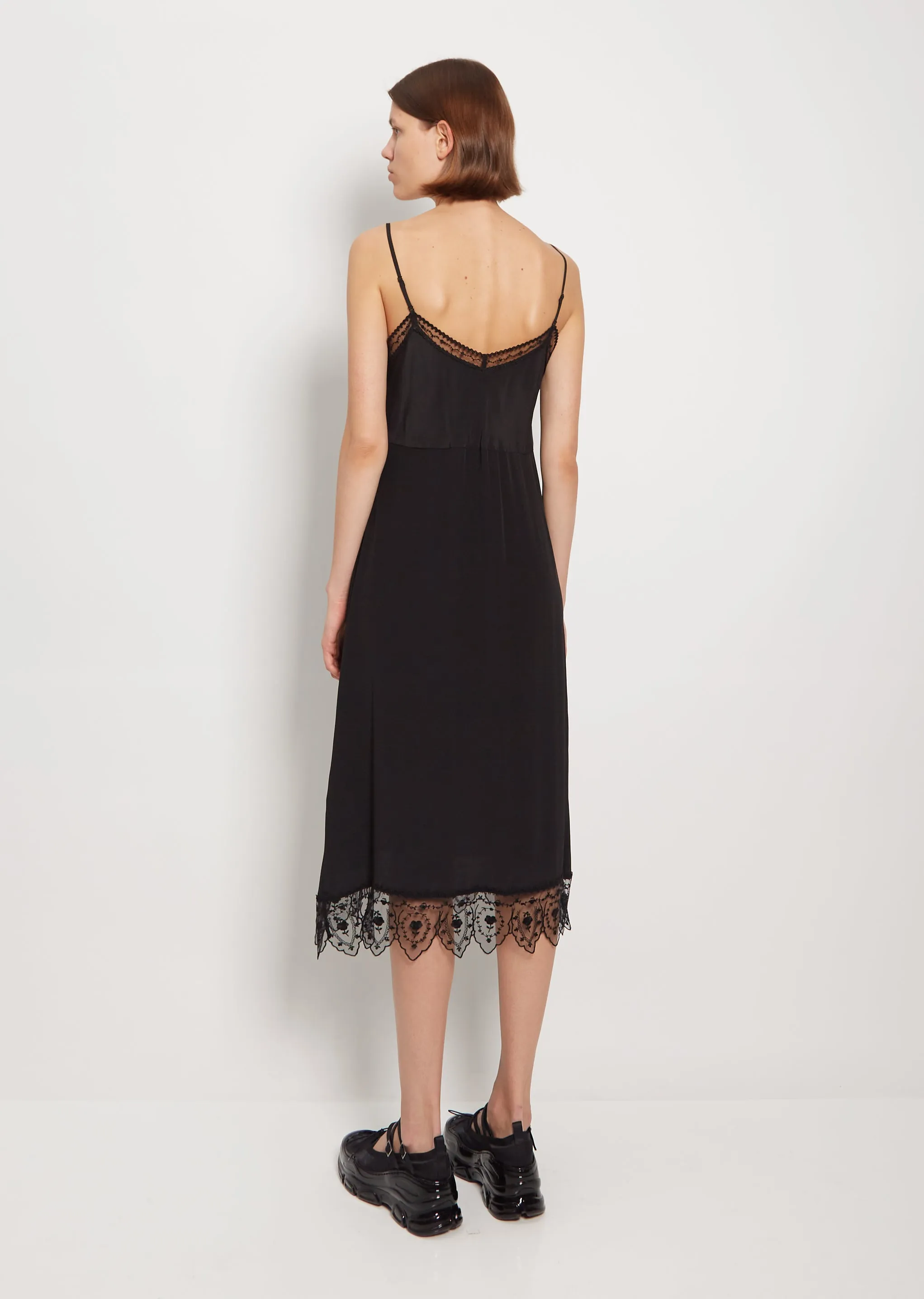 Lace Trim Slip Dress sold by La Garconne product image thumbnail 3