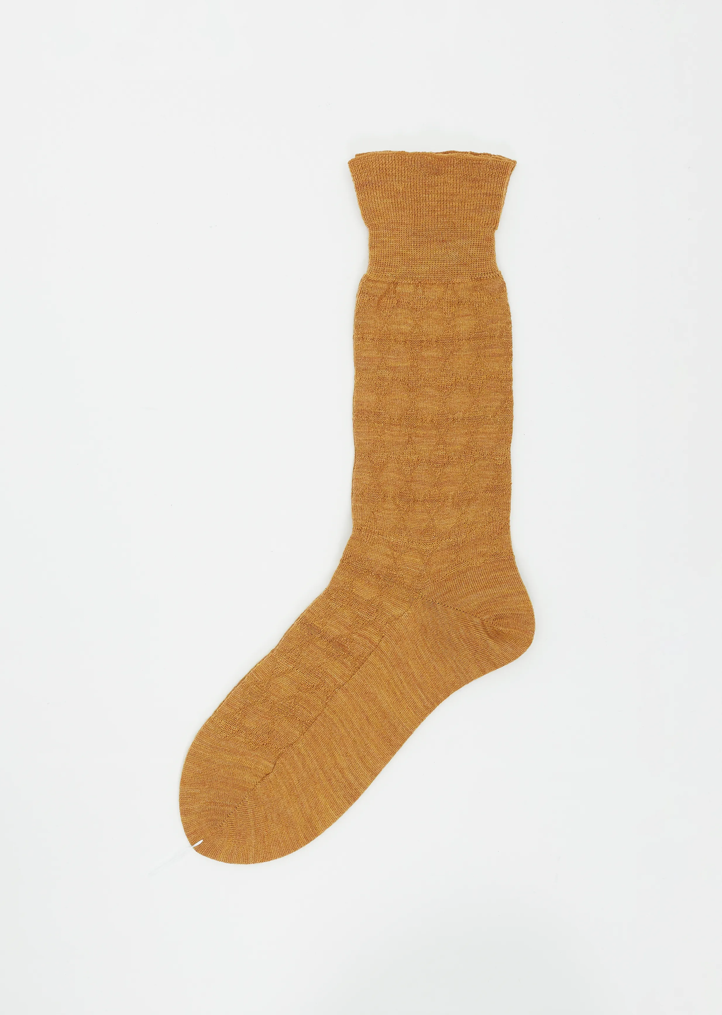 Super Merino Links Sock — Mustard sold by La Garconne