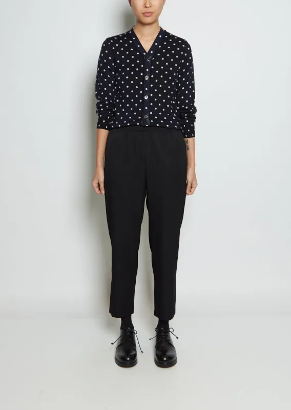 Wool Straight Leg Trouser sold by La Garconne