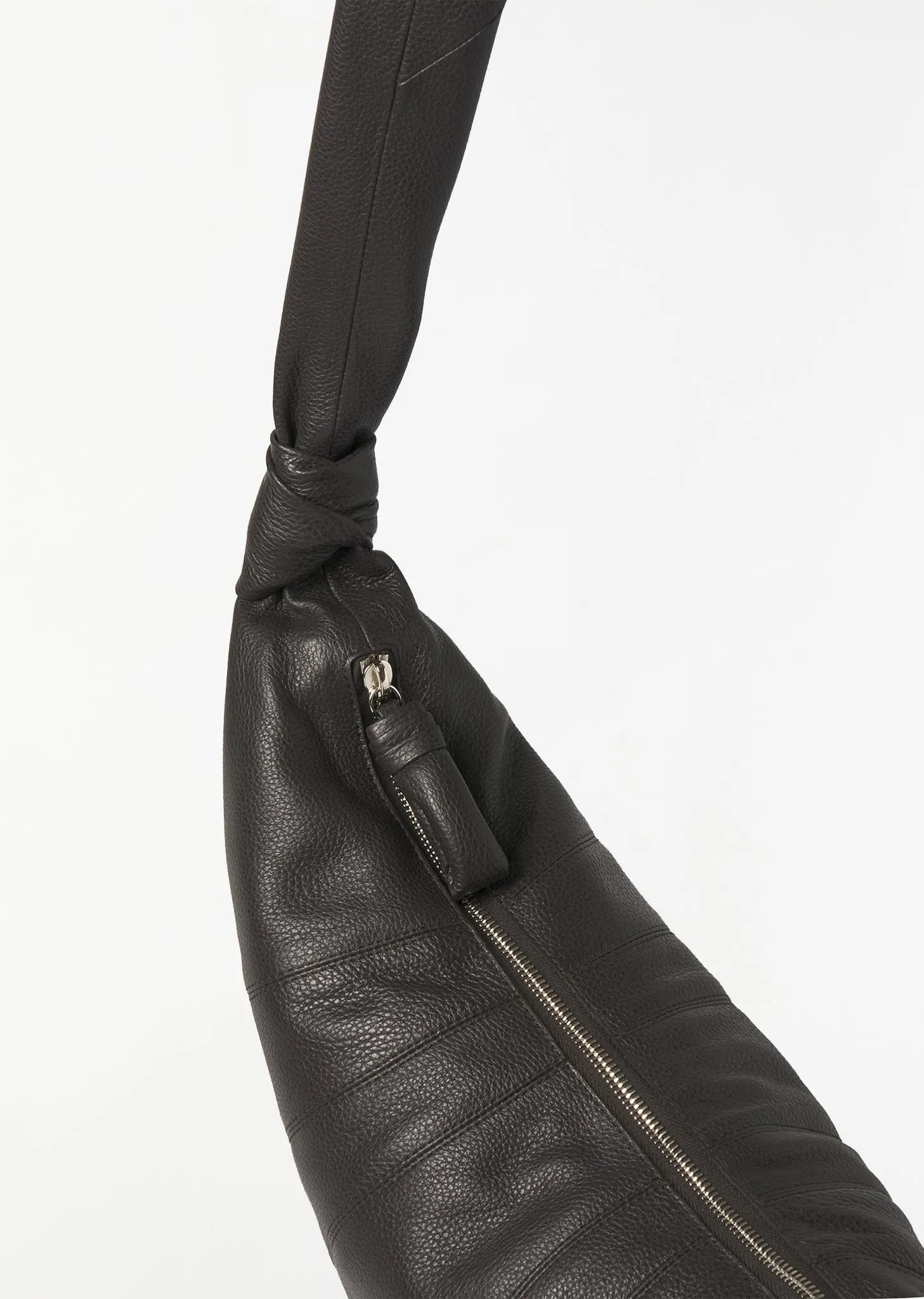 Medium Croissant Bag — Dark Chocolate sold by La Garconne product image thumbnail 3