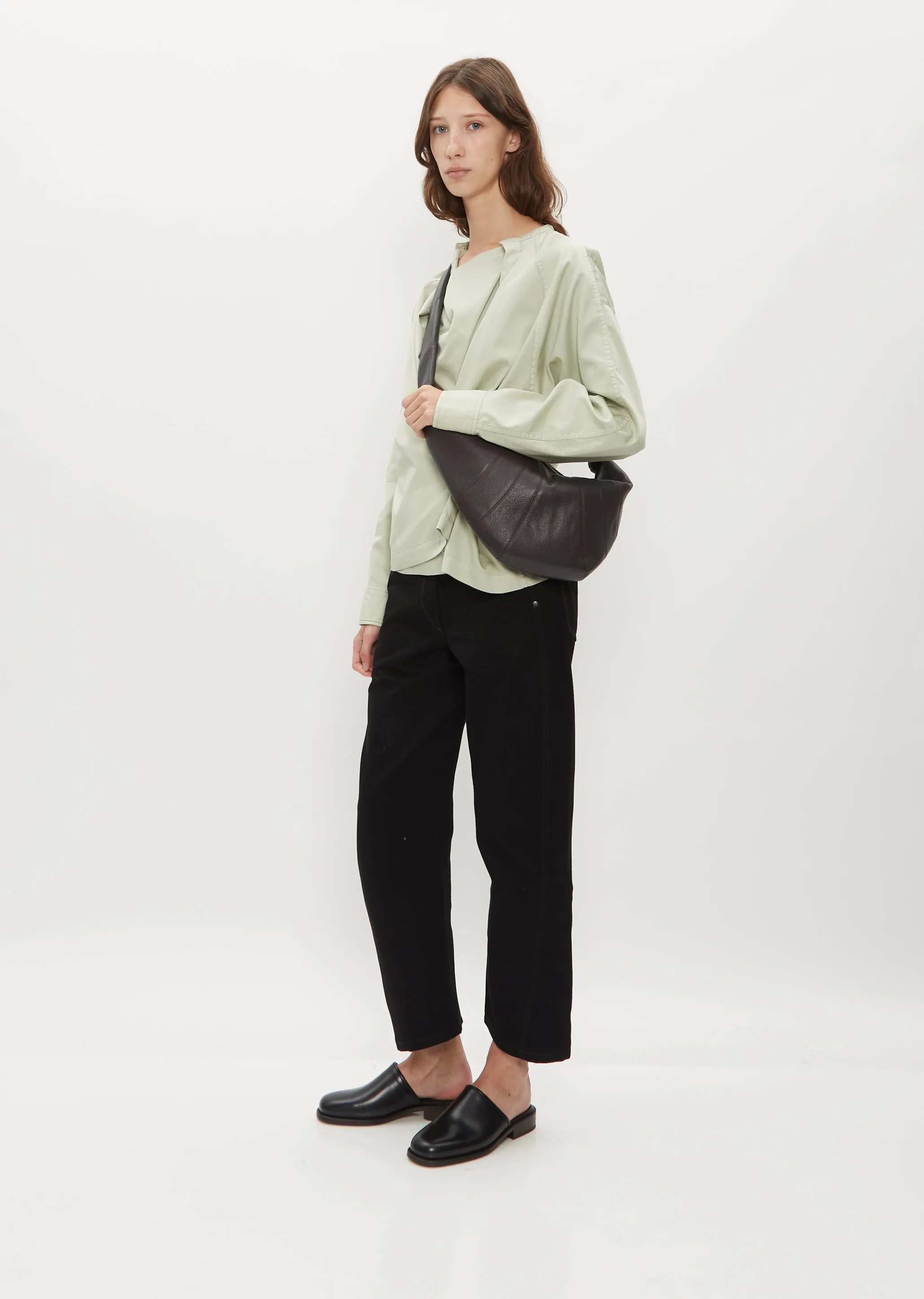 Medium Croissant Bag — Dark Chocolate sold by La Garconne product image thumbnail 5