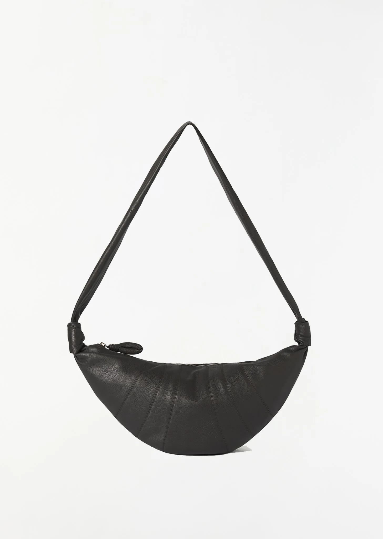 Medium Croissant Bag — Dark Chocolate sold by La Garconne