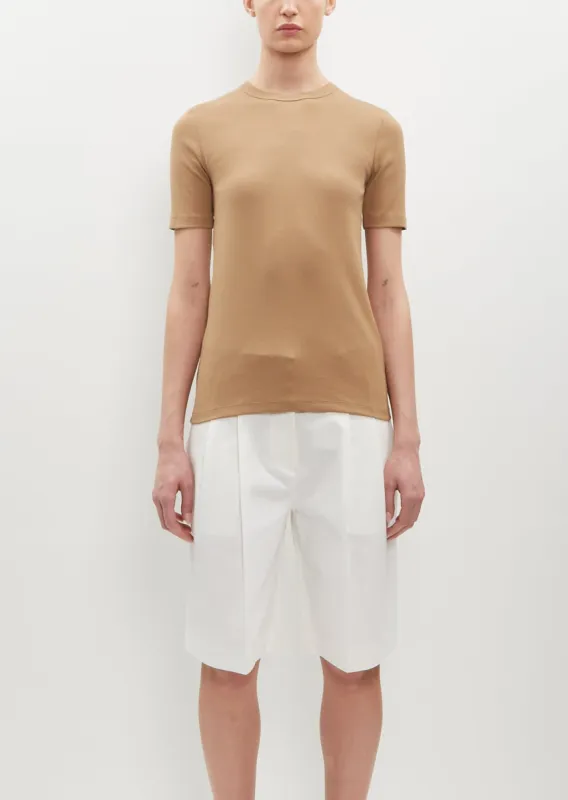 Classic Rib Tee — Caramel sold by La Garconne